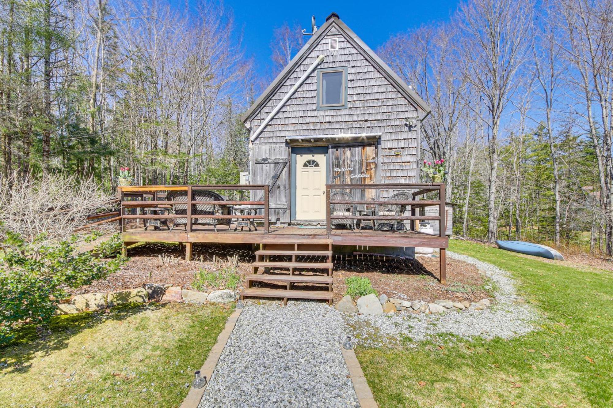 Rustic Searsport Cabin Loft And Sunroom On 10 Acres Kültér fotó