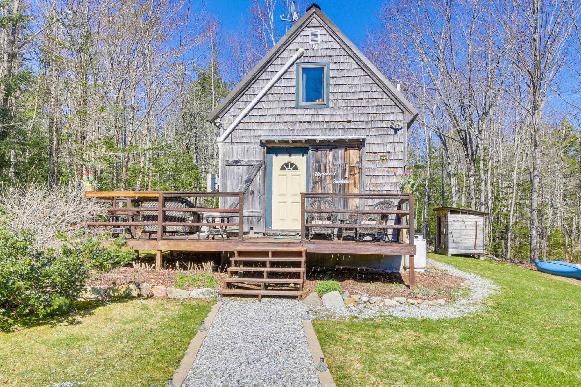 Rustic Searsport Cabin Loft And Sunroom On 10 Acres Kültér fotó